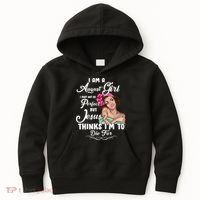 Perfect August Girl Jesus Thinks I'm To Die For Kids Hoodie thumb 0