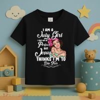 Perfect July Girl Jesus Thinks I'm To Die For Toddler T-Shirt thumb 3