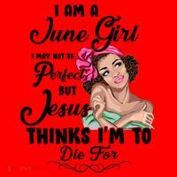 Perfect June Girl Jesus Thinks I'm To Die For Santa Hat thumb 1