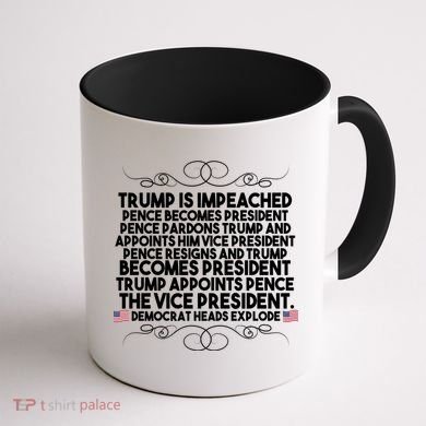 Perfection Pro Trump Impeached Coffee Mug back