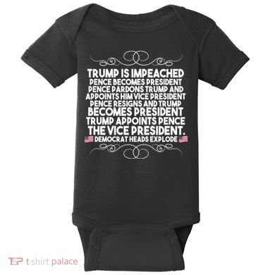 Perfection Pro Trump Impeached Baby Bodysuit