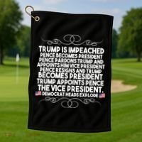 Perfection Pro Trump Impeached Golf Towel thumb 1