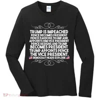 Perfection Pro Trump Impeached Women's Long Sleeve Shirt thumb 0