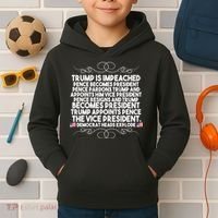 Perfection Pro Trump Impeached Kids Hoodie thumb 2