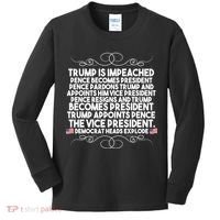 Perfection Pro Trump Impeached Kids Long Sleeve Shirt thumb 0