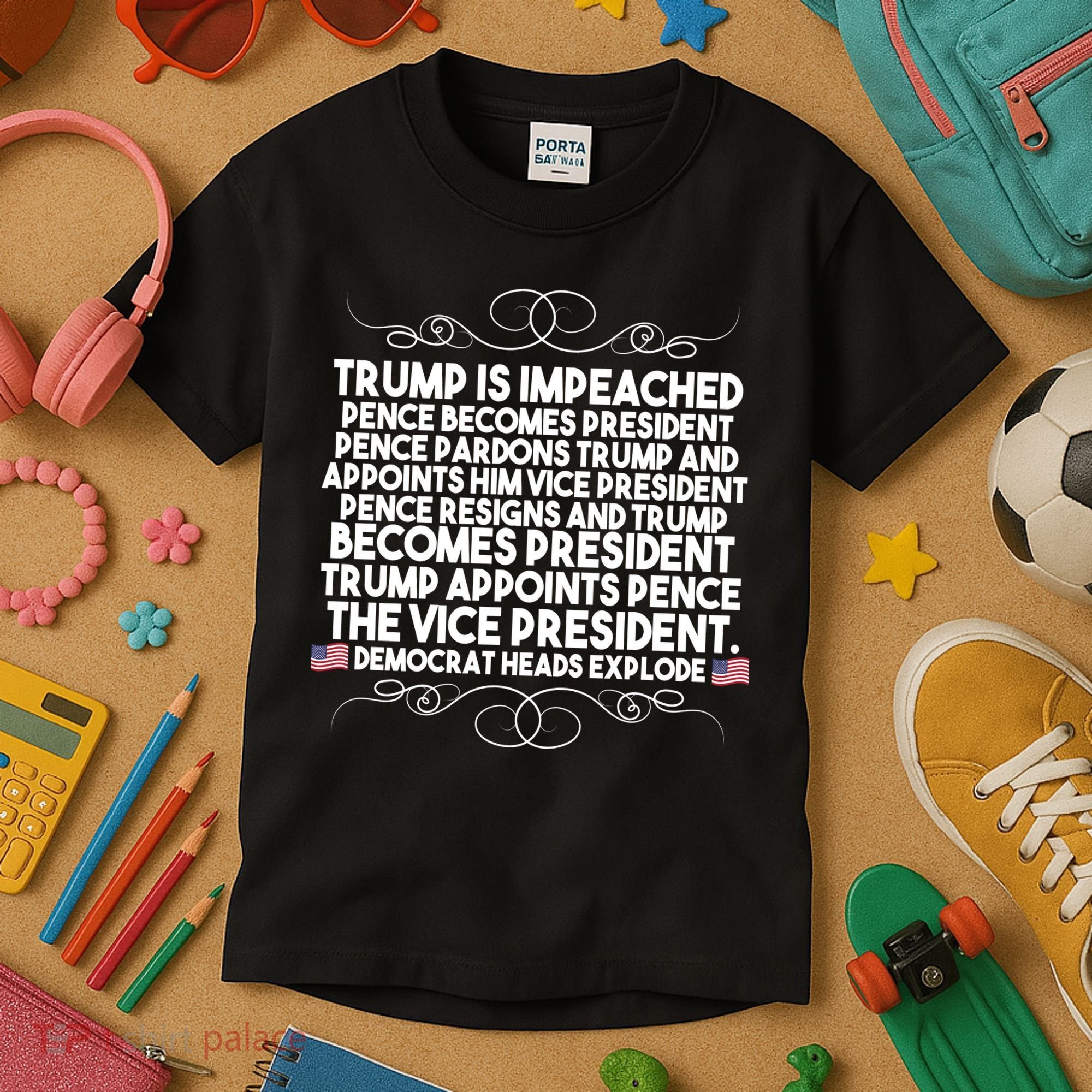 Perfection Pro Trump Impeached Kids T-Shirt