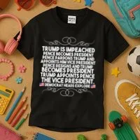 Perfection Pro Trump Impeached Kids T-Shirt thumb 3