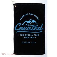 Perhaps You Were Created Bible Verse Golf Towel thumb 0