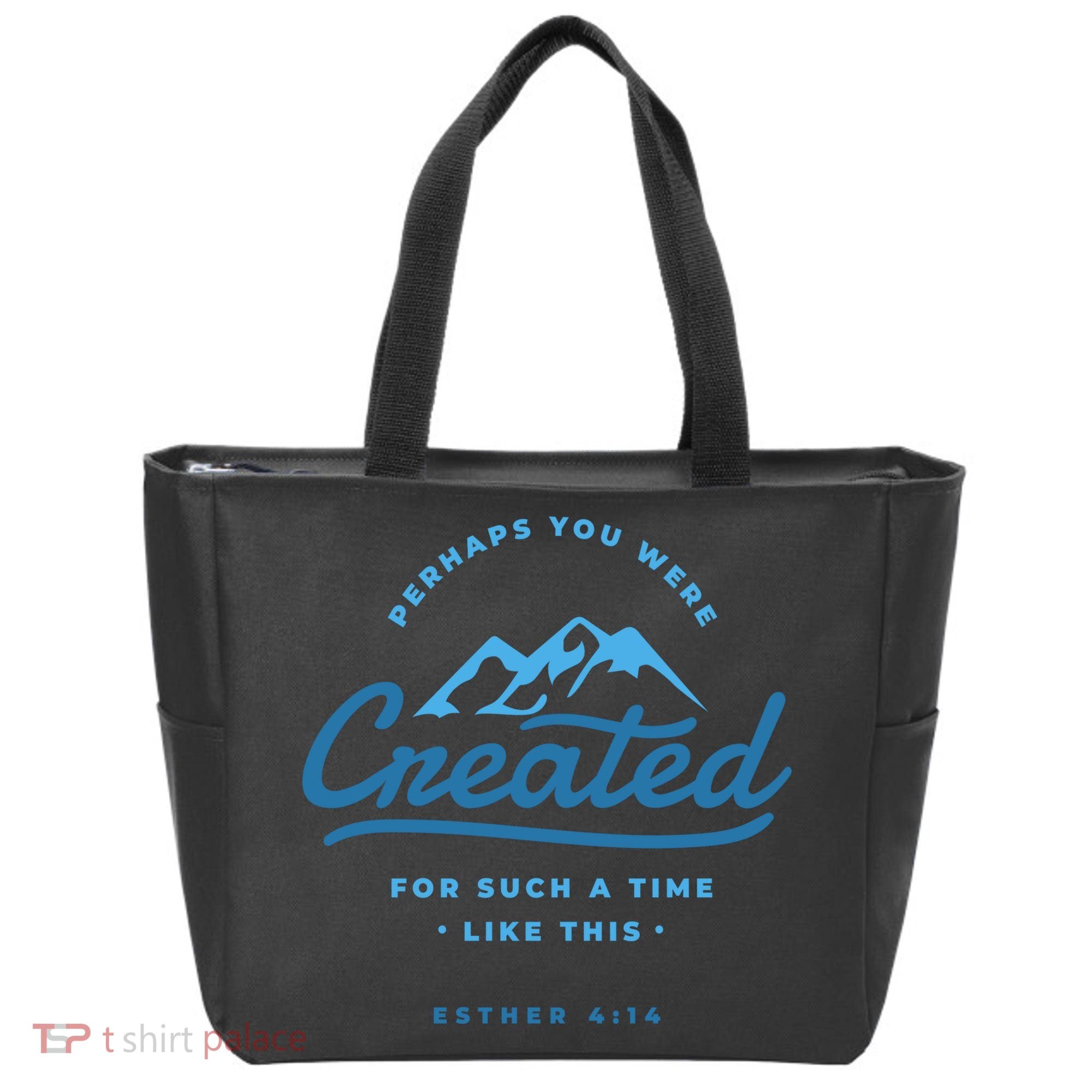 Perhaps You Were Created Bible Verse Tote Bag