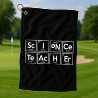 Periodic Science Teacher Golf Towel thumb 1