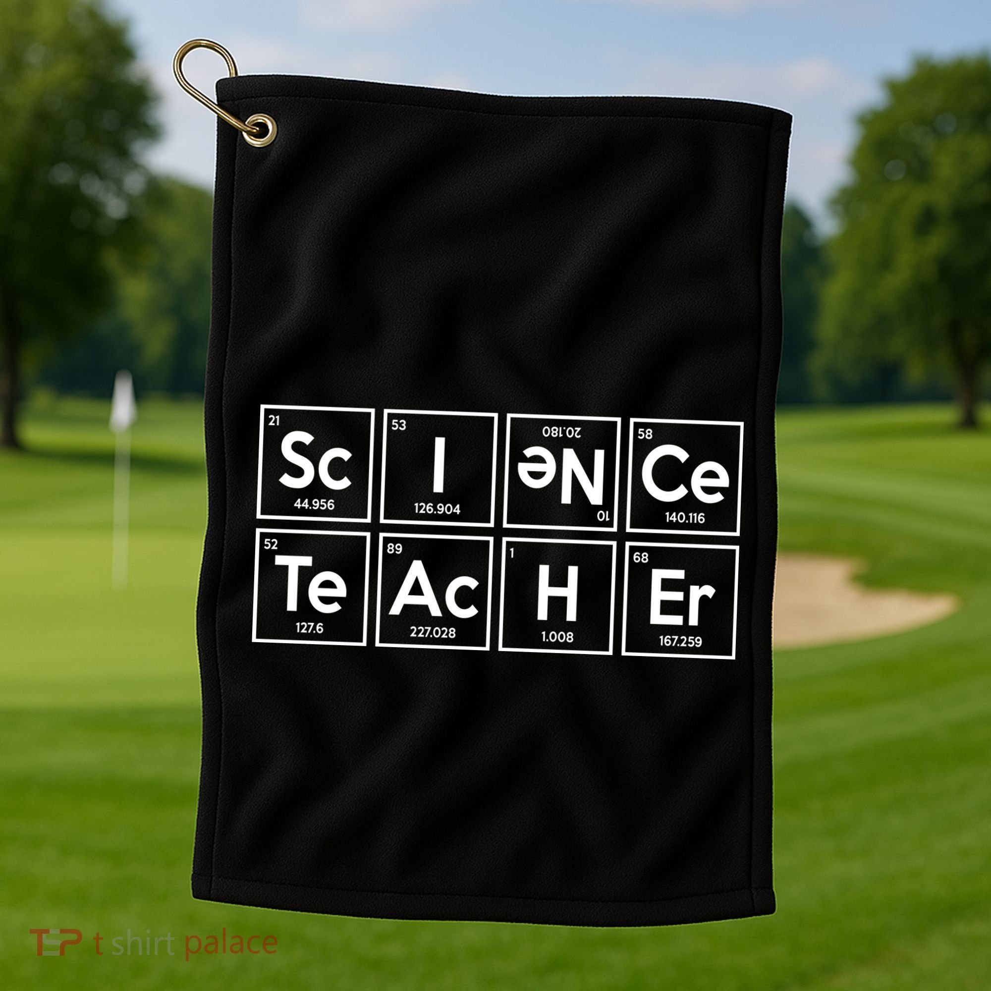 Periodic Science Teacher Golf Towel