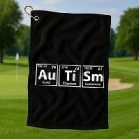 Periodic Table Autism Awareness Golf Towel thumb 1