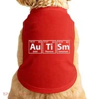 Periodic Table Autism Awareness Doggie Tank thumb 0