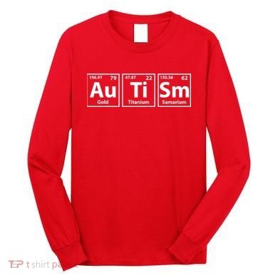 Periodic Table Autism Awareness Long Sleeve Shirt