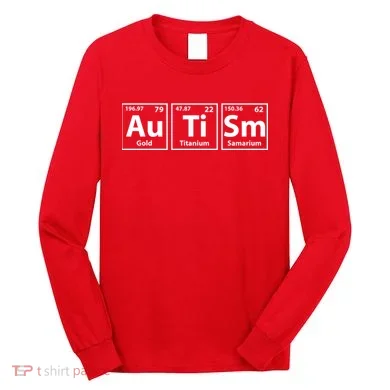 Periodic Table Autism Awareness Long Sleeve Shirt