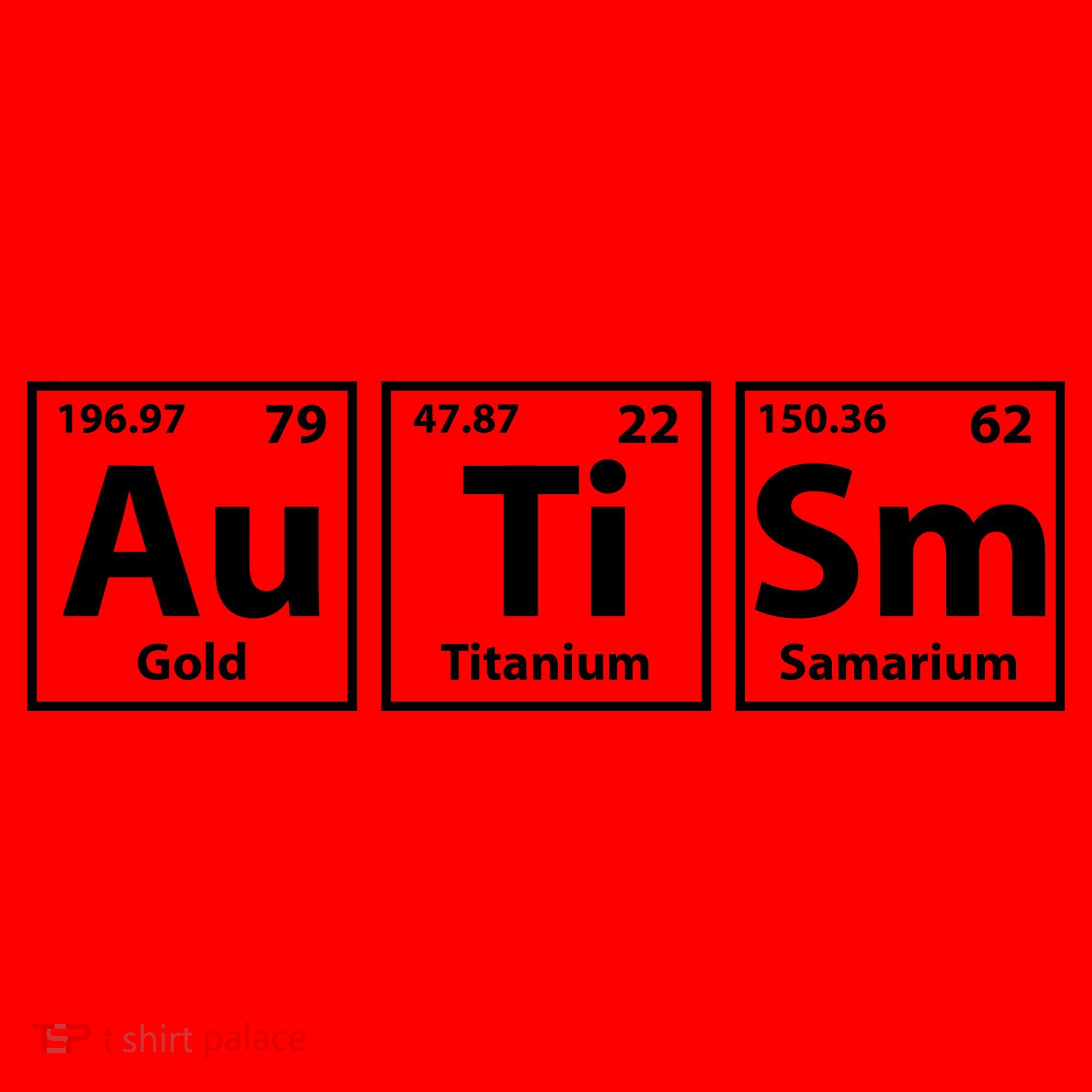 Periodic Table Autism Awareness Santa Hat