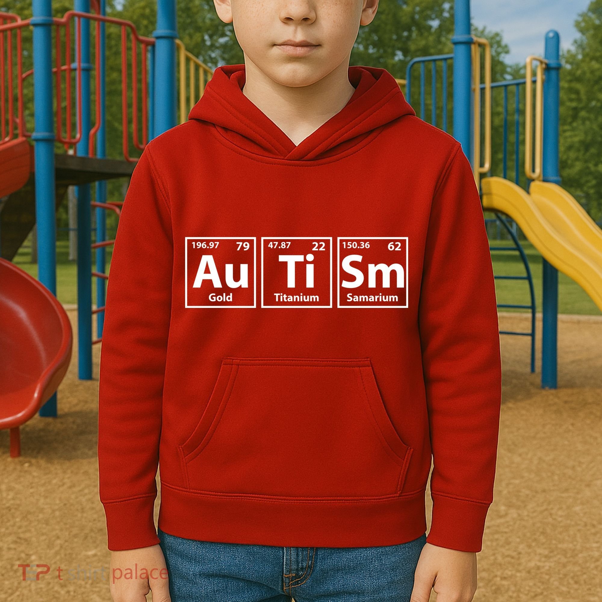 Periodic Table Autism Awareness Kids Hoodie