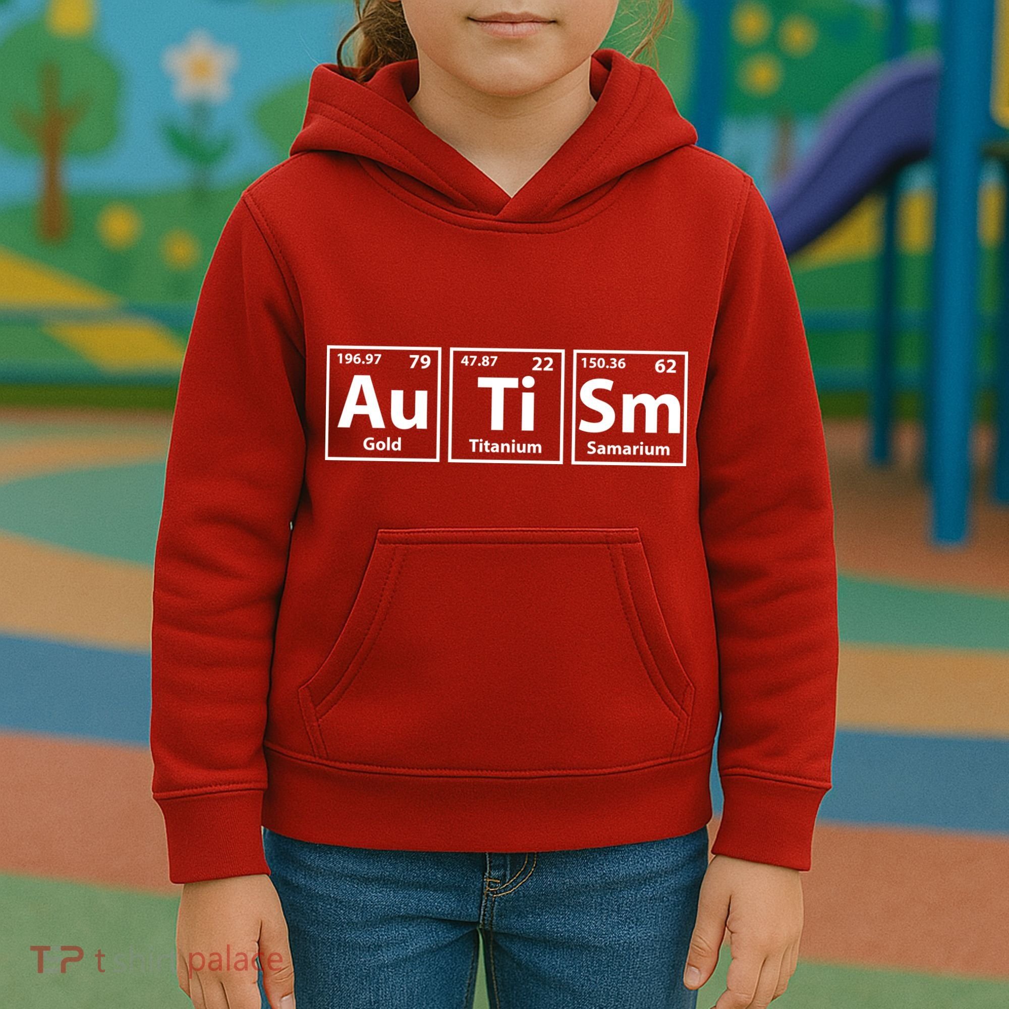 Periodic Table Autism Awareness Kids Hoodie