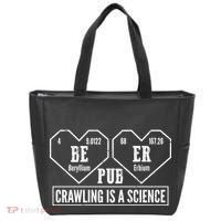 Periodic Table Beer Pub Crawling Is A Science Tote Bag thumb 0