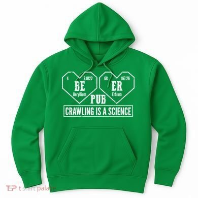 Periodic Table Beer Pub Crawling Is A Science Hoodie