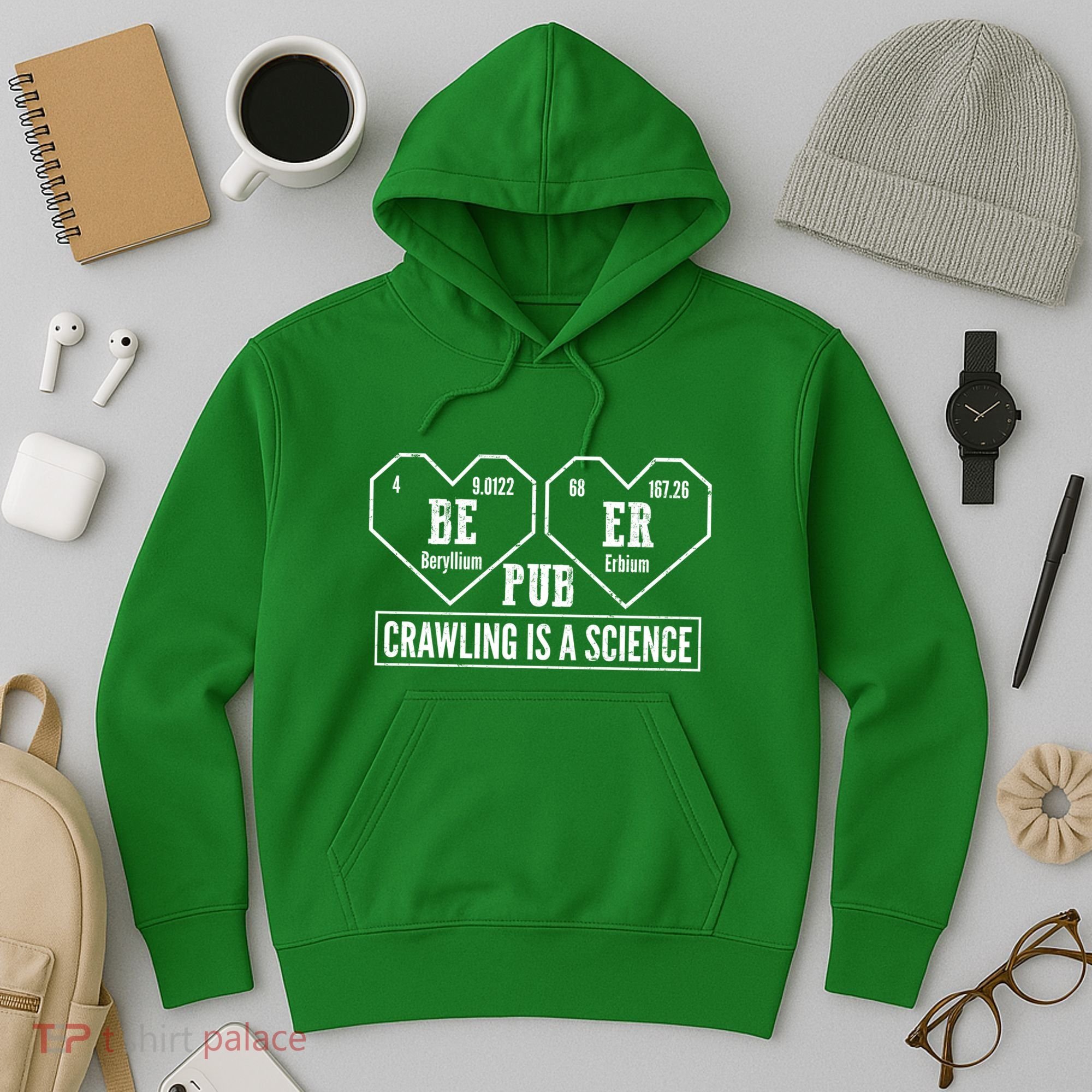 Periodic Table Beer Pub Crawling Is A Science Hoodie
