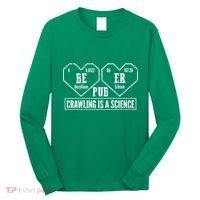 Periodic Table Beer Pub Crawling Is A Science Long Sleeve Shirt thumb 0