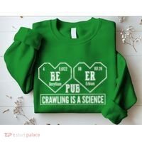 Periodic Table Beer Pub Crawling Is A Science Sweatshirt thumb 2