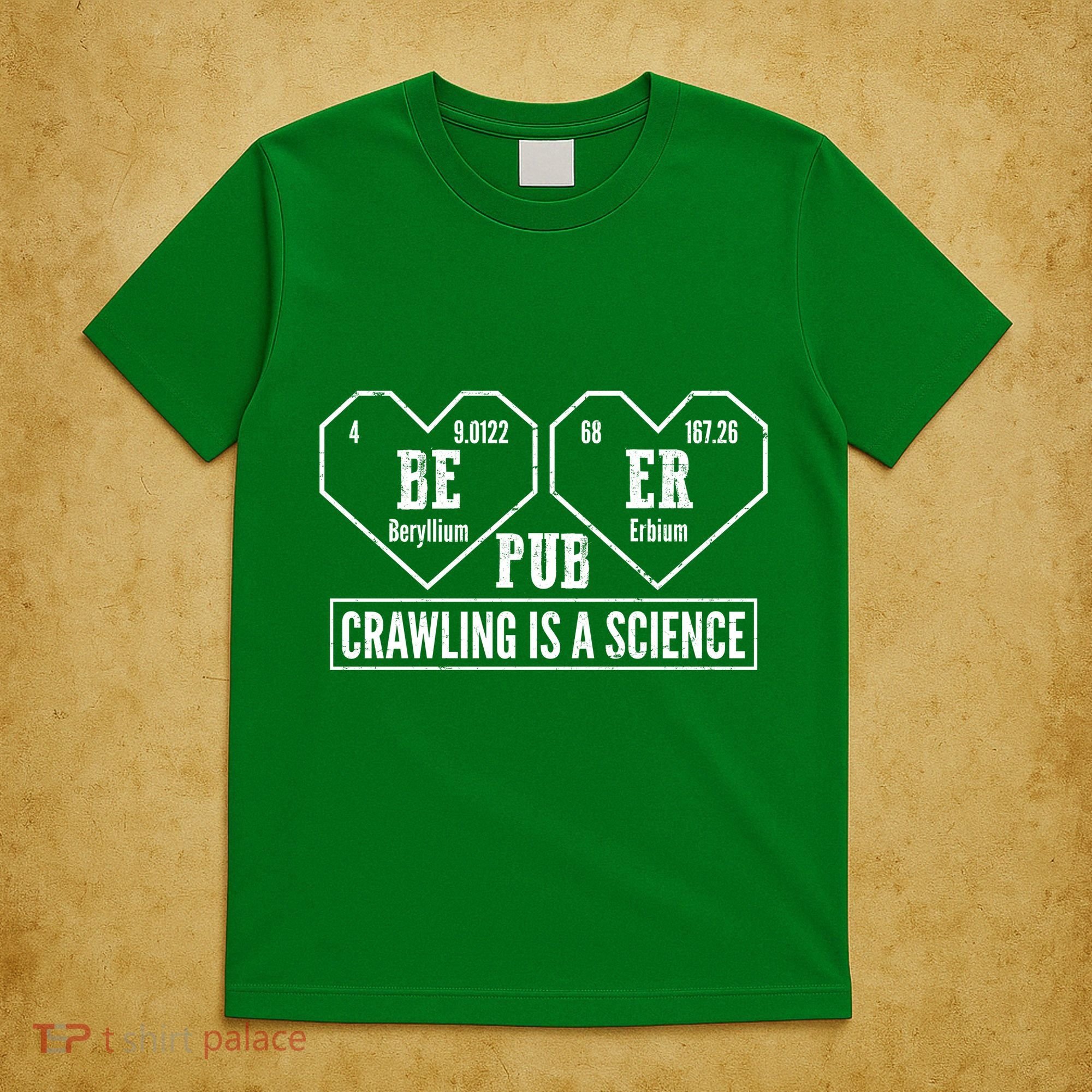 Periodic Table Beer Pub Crawling Is A Science T-Shirt