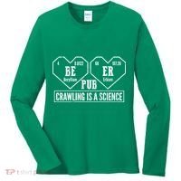Periodic Table Beer Pub Crawling Is A Science Women's Long Sleeve Shirt thumb 0