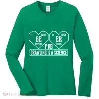 Periodic Table Beer Pub Crawling Is A Science Women's Long Sleeve Shirt thumb 0