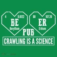 Periodic Table Beer Pub Crawling Is A Science Women's Long Sleeve Shirt thumb 2