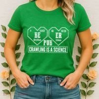 Periodic Table Beer Pub Crawling Is A Science Women's T-Shirt thumb 2