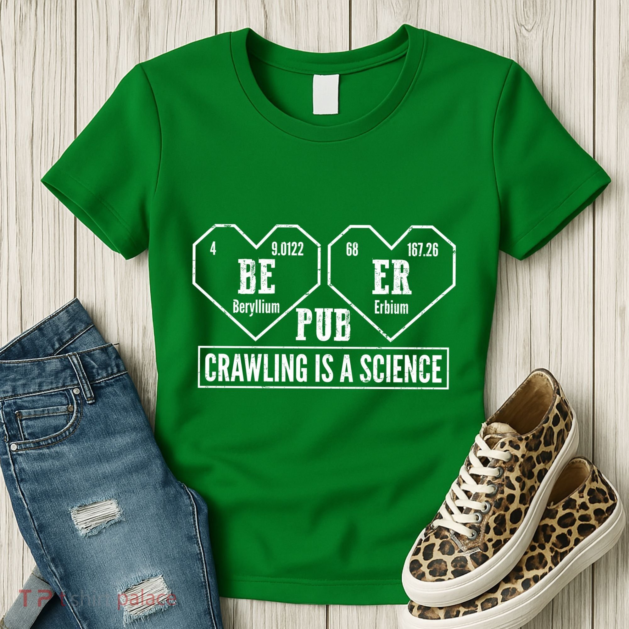 Periodic Table Beer Pub Crawling Is A Science Women's T-Shirt
