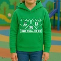 Periodic Table Beer Pub Crawling Is A Science Kids Hoodie thumb 3