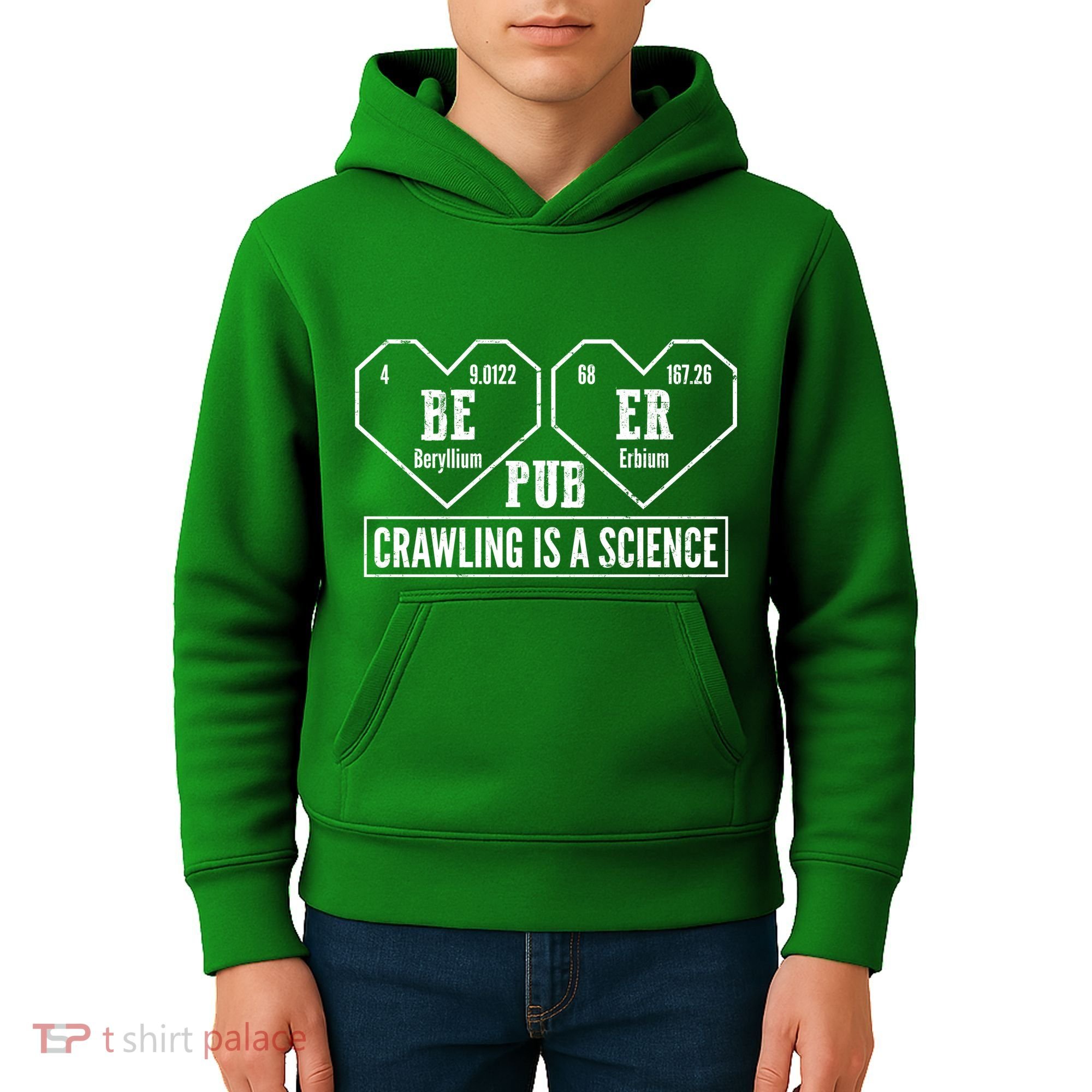 Periodic Table Beer Pub Crawling Is A Science Kids Hoodie