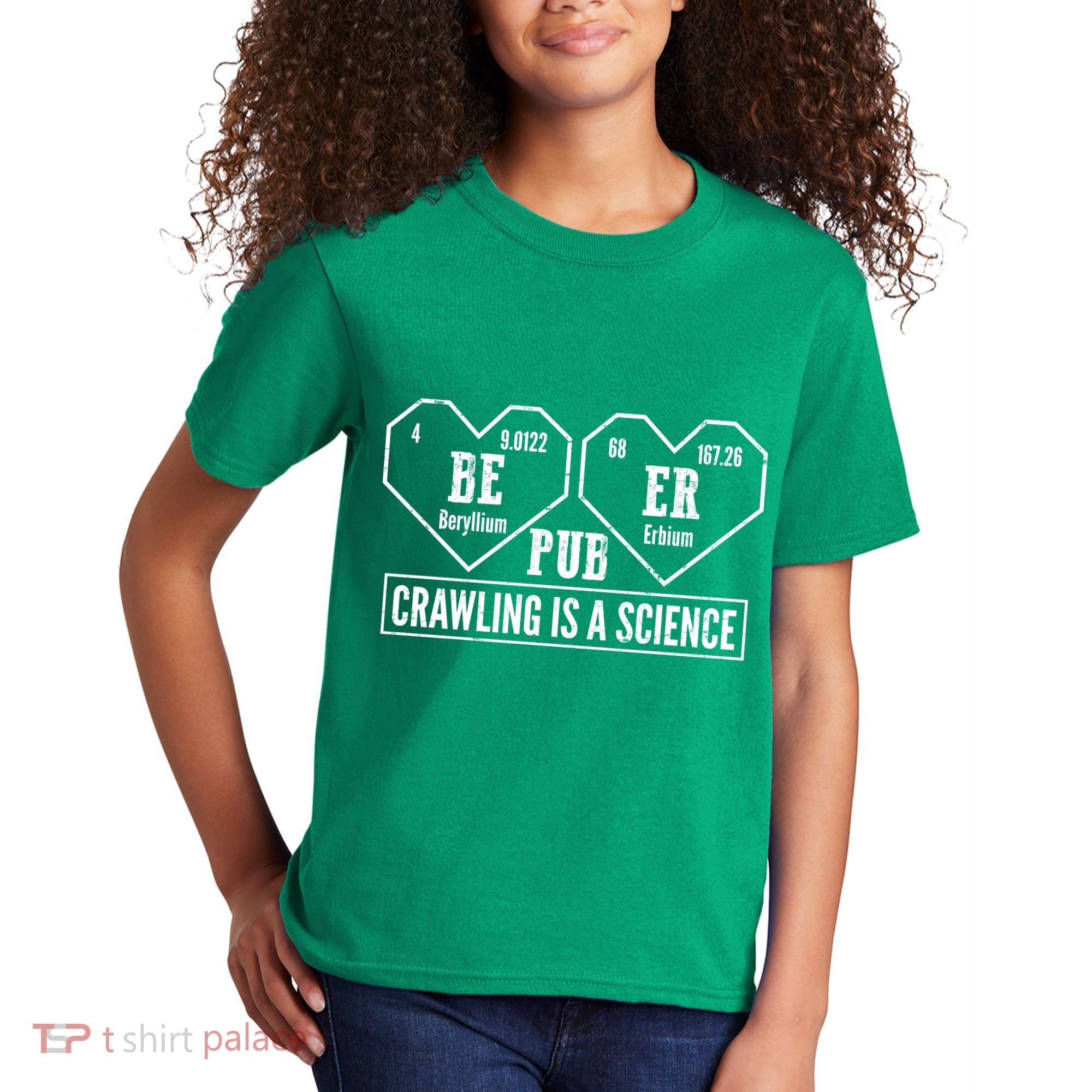 Periodic Table Beer Pub Crawling Is A Science Kids T-Shirt