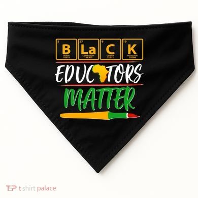 Periodic Table Black Educators Matter USA-Made Doggie Bandana