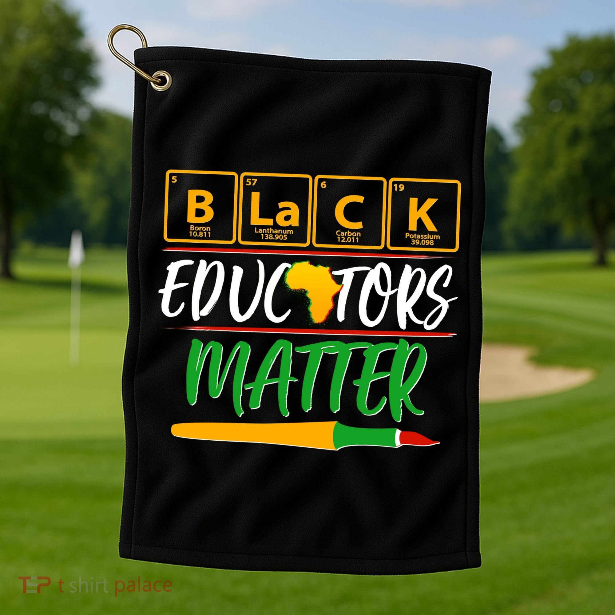 Periodic Table Black Educators Matter Golf Towel