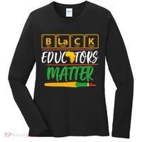 Periodic Table Black Educators Matter Women's Long Sleeve Shirt thumb 0