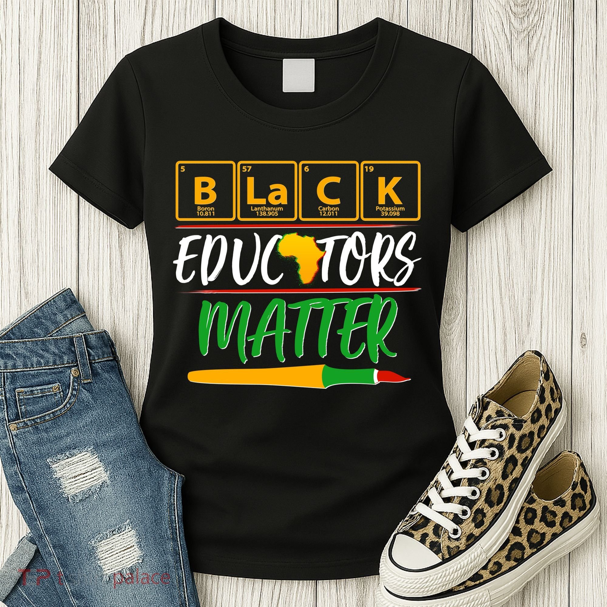 Periodic Table Black Educators Matter Women's T-Shirt