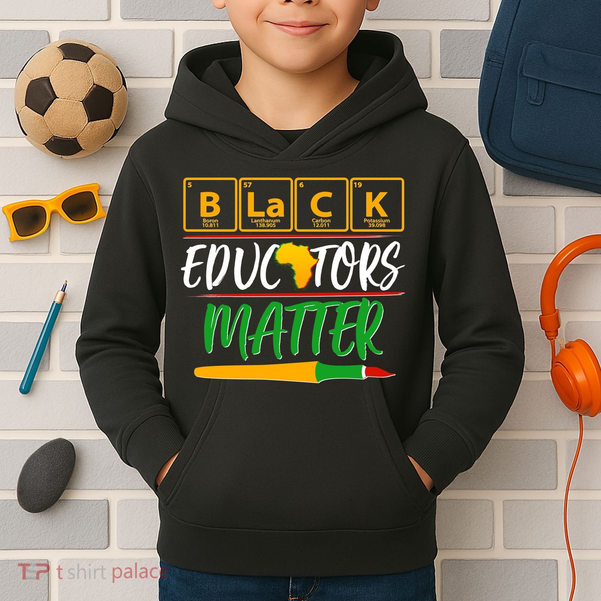 Periodic Table Black Educators Matter Kids Hoodie