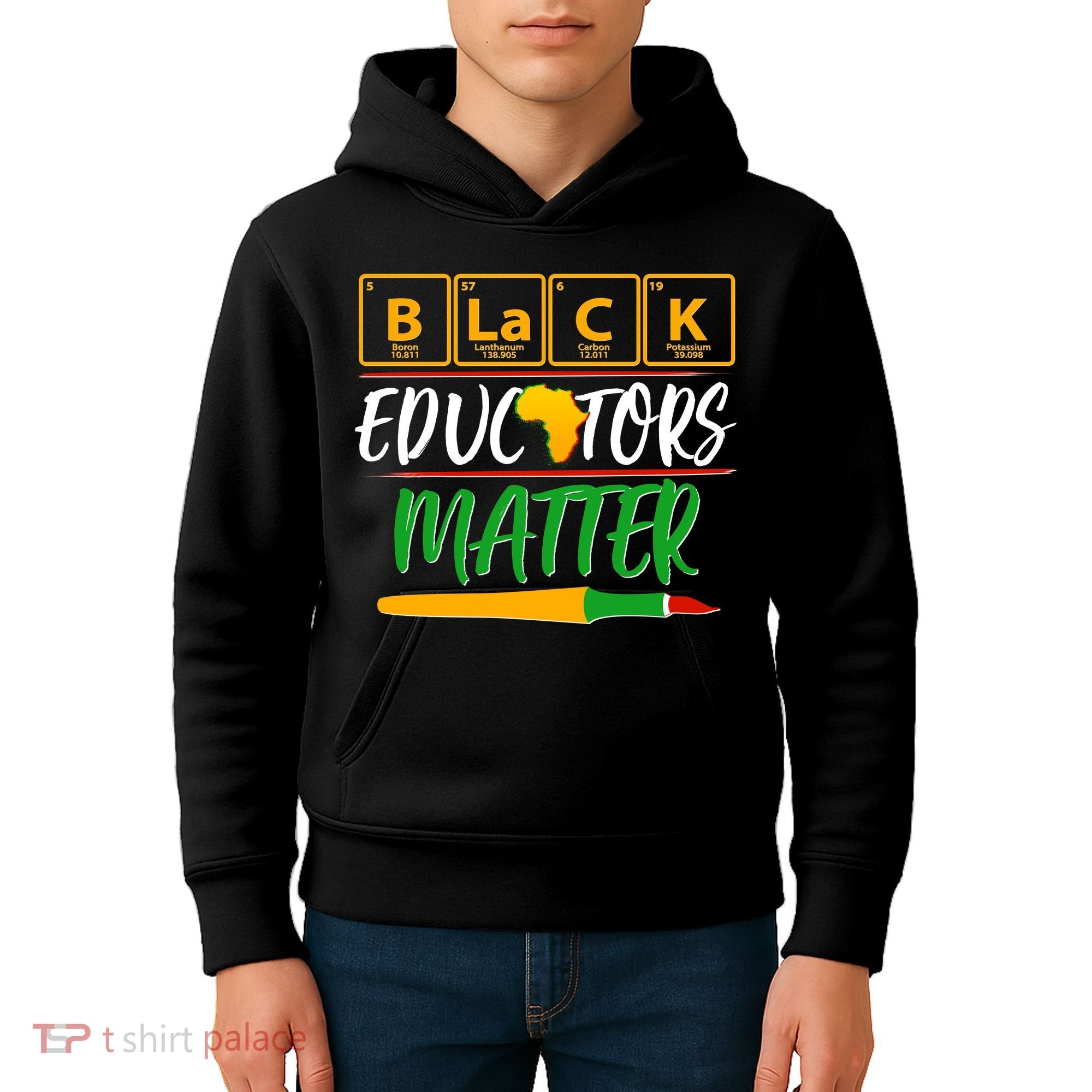 Periodic Table Black Educators Matter Kids Hoodie