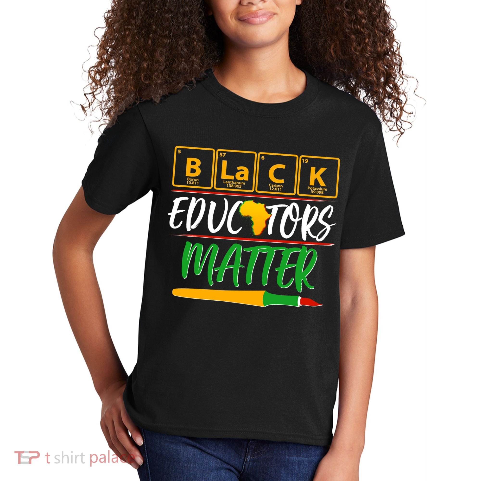 Periodic Table Black Educators Matter Kids T-Shirt