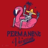 Permanent Vacation Christmas Stocking thumb 1