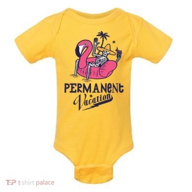 Permanent Vacation Baby Bodysuit