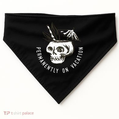 Permanently On Vacation USA-Made Doggie Bandana