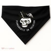 Permanently On Vacation USA-Made Doggie Bandana thumb 0