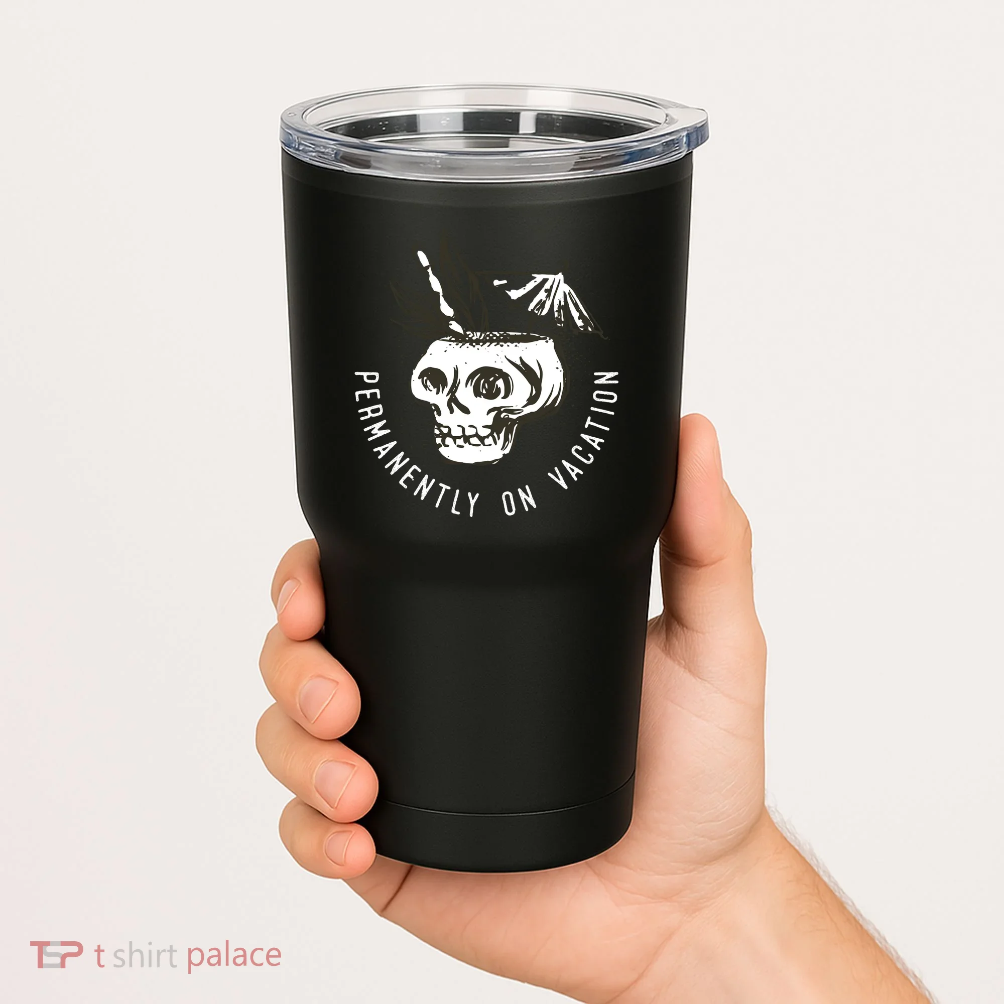 Permanently On Vacation Tumbler