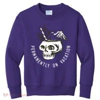 Permanently On Vacation Kids Sweatshirt thumb 0