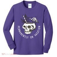 Permanently On Vacation Kids Long Sleeve Shirt thumb 0
